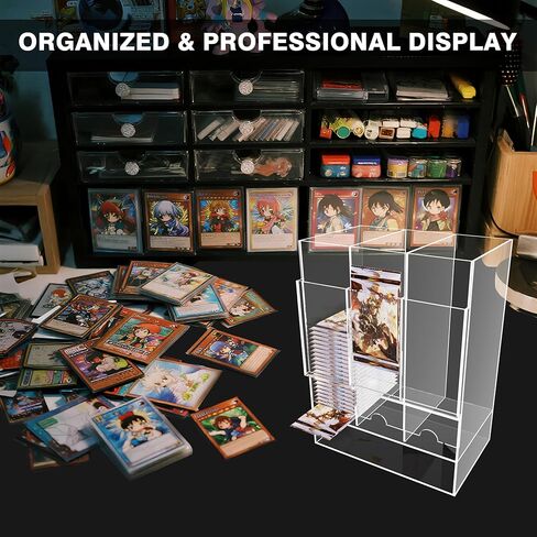 3 Slot Booster Pack Dispenser for Standard Card Packs – Clear Acrylic Trading Card Display Stand for Sealed Booster Pack Storage & Collection in Kuwait