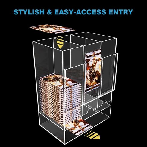 3 Slot Booster Pack Dispenser for Standard Card Packs – Clear Acrylic Trading Card Display Stand for Sealed Booster Pack Storage & Collection in Kuwait