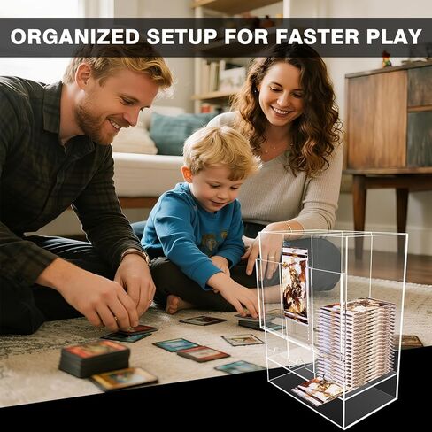 3 Slot Booster Pack Dispenser for Standard Card Packs – Clear Acrylic Trading Card Display Stand for Sealed Booster Pack Storage & Collection in Kuwait