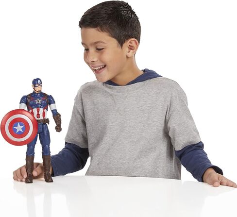 Hasbro Marvel Avengers Age of Ultron Titan Hero Tech Captain America 12 Inch Figure in Saudi Arabia