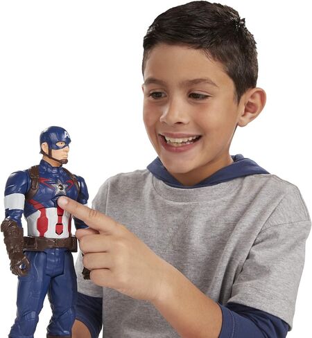 Hasbro Marvel Avengers Age of Ultron Titan Hero Tech Captain America 12 Inch Figure in Saudi Arabia
