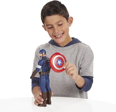 Hasbro Marvel Avengers Age of Ultron Titan Hero Tech Captain America 12 Inch Figure in Saudi Arabia