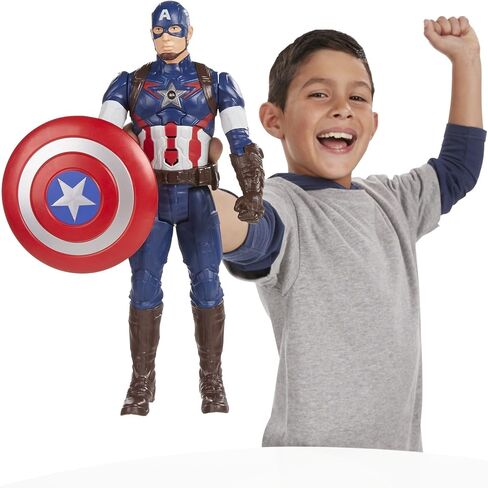 Hasbro Marvel Avengers Age of Ultron Titan Hero Tech Captain America 12 Inch Figure in Saudi Arabia