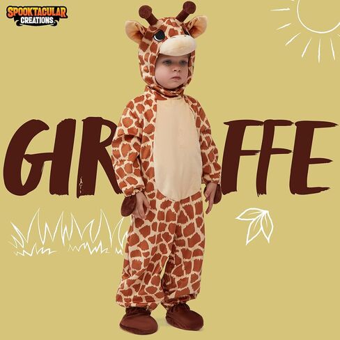 Spooktacular Creations Halloween Giraffe Costume Toddler, Baby Giraffe Costume for Kids Halloween Dress Up Animal Party in Saudi Arabia