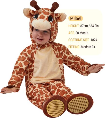 Spooktacular Creations Halloween Giraffe Costume Toddler, Baby Giraffe Costume for Kids Halloween Dress Up Animal Party in Saudi Arabia