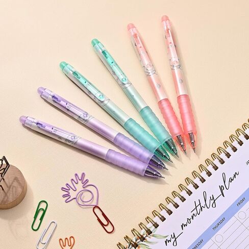 Temiary 12 PCS أقلام هلام قابلة للمحو ، قلم حبر الهلام مع ممحاة ، 0.5 مم من الكتابة الناعمة لتلطيف اليومية أخذ ألغاز الكلمات المتقاطعة (الحبر الأزرق) in Kuwait