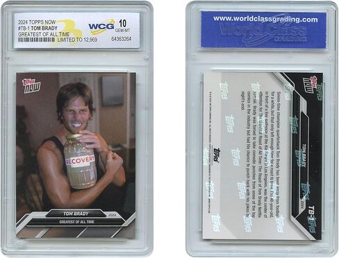 WCG 2024 Topps الآن Tom Brady Card #TB-1 أعظم في جميع الأوقات Goat Gem Mint 10 in Saudi Arabia