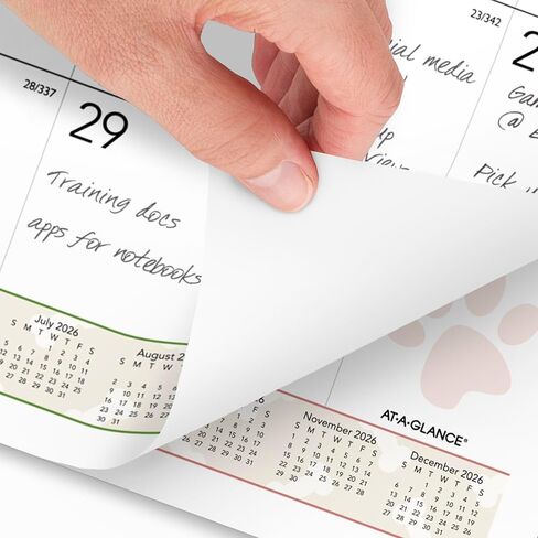 AT-A-GLANCE® 2026 FUPPIES MONTHLALAL SALENDAR ، كبير ، 15 1/2 "× 22 3/4" in Saudi Arabia