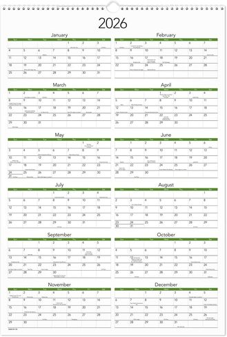 AT-A-GLANCE® 2026 FUPPIES MONTHLALAL SALENDAR ، كبير ، 15 1/2 "× 22 3/4" in Saudi Arabia
