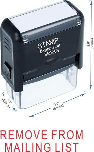 StampExpression - إزالة من قائمة المراسلات التي تحبرها مكتب المطاط - الحبر الأحمر (A -5374) in Saudi Arabia