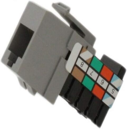 موصل منفذ سريع فئة 5 من Leviton 41108-RT5، CAT 5، اللوز الخفيف in Kuwait