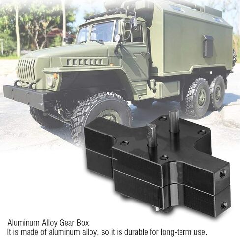 سيارة DILWE RC ، التحكم عن بعد من سبائك الألومنيوم مع مسامير لـ WPL 1/16 Truck RC Car Model Model Expectory (أسود) in Saudi Arabia