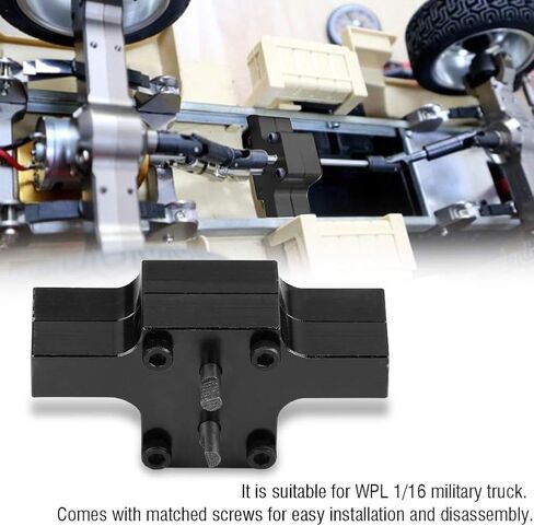 سيارة DILWE RC ، التحكم عن بعد من سبائك الألومنيوم مع مسامير لـ WPL 1/16 Truck RC Car Model Model Expectory (أسود) in Saudi Arabia