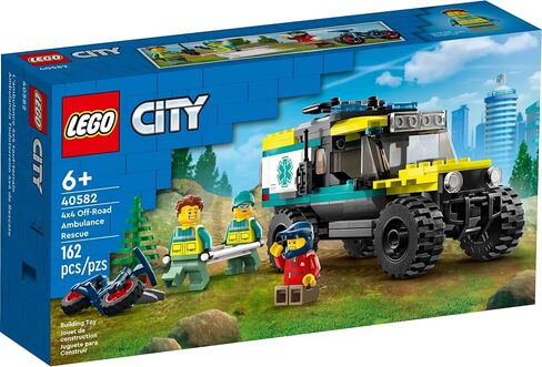 LEGO 40582 City 4x4 على الطرق الوعرة الإسعاف Rescue Limited Edition 2023 مجموعة 6+ 162 قطعة مع مركبة بارد على الطرق in Saudi Arabia