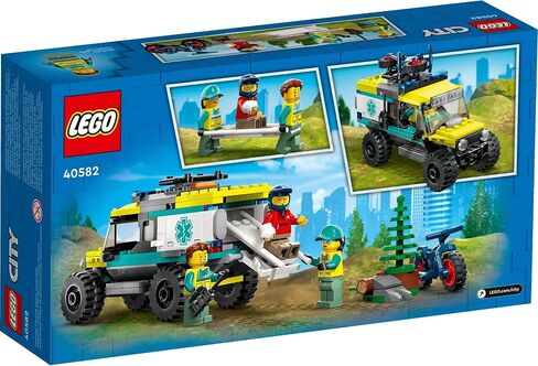 LEGO 40582 City 4x4 على الطرق الوعرة الإسعاف Rescue Limited Edition 2023 مجموعة 6+ 162 قطعة مع مركبة بارد على الطرق in Saudi Arabia