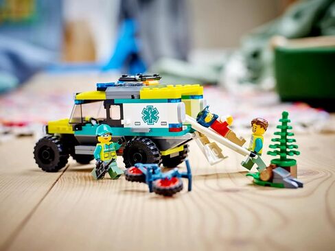 LEGO 40582 City 4x4 على الطرق الوعرة الإسعاف Rescue Limited Edition 2023 مجموعة 6+ 162 قطعة مع مركبة بارد على الطرق in Saudi Arabia