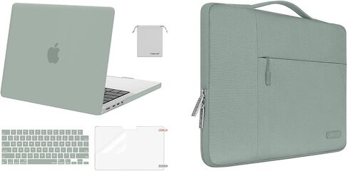 Moseso متوافق مع MacBook Pro 14 بوصة Case 2024-2021 M3 A2918 A2992 M2 A2779 M1 A2442 ، حقيبة الأكمام متعددة الوظائف وغطاء بلاستيكي وغطاء ومفاتيح حامي وشاشة in Saudi Arabia