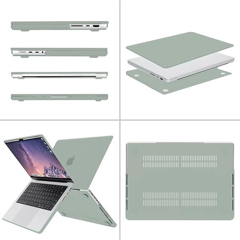 Moseso متوافق مع MacBook Pro 14 بوصة Case 2024-2021 M3 A2918 A2992 M2 A2779 M1 A2442 ، حقيبة الأكمام متعددة الوظائف وغطاء بلاستيكي وغطاء ومفاتيح حامي وشاشة in Saudi Arabia