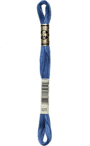 DMC 117-825 6 Strand Embroidery Cotton Floss, Dark Blue, 8.7-Yard in Saudi Arabia