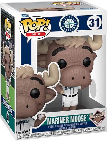 فونكو بوب! MLB: Mariners - Mariner Moose - MLB Mascots - FINYL Figure - فكرة الهدية - البضائع الرسمية - ألعاب للأطفال والكبار - عشاق الأفلام - نموذج نموذج لهواة الجمع in Saudi Arabia