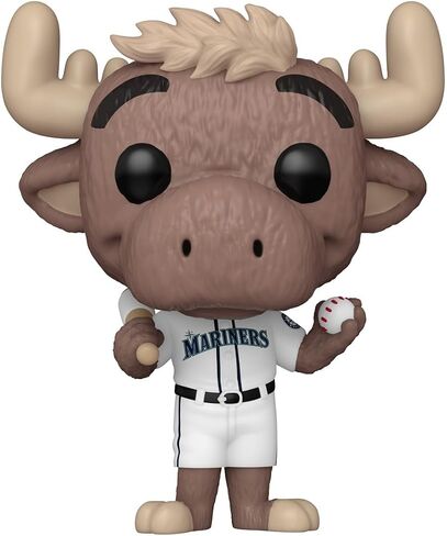 فونكو بوب! MLB: Mariners - Mariner Moose - MLB Mascots - FINYL Figure - فكرة الهدية - البضائع الرسمية - ألعاب للأطفال والكبار - عشاق الأفلام - نموذج نموذج لهواة الجمع in Saudi Arabia