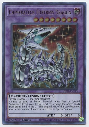 Chimeratech Fortress Dragon - GFP2-EN123 - Ultra Rare - 1st Edition in Saudi Arabia