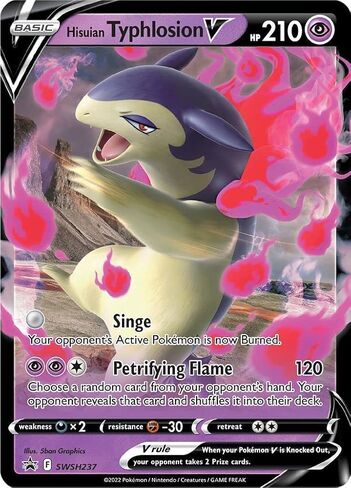 Pokemon - Hisuian Typhlosion V - SWSH237 - Black Star Promo - Astral Radiance in Saudi Arabia
