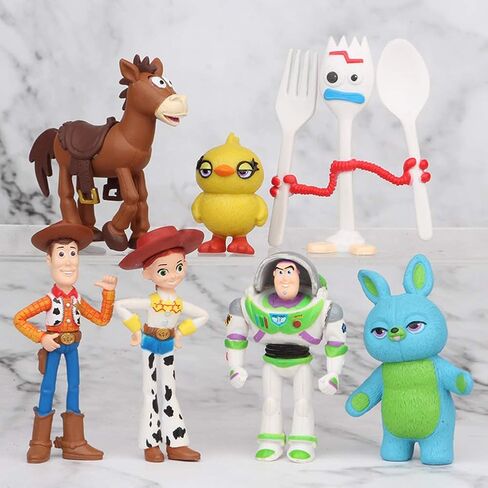7 PCS Toy Storys Cake Toppers Depurines Toy Toy Story Cupcake Topper Toy Toy Toy Party Party Formes Cartoon Action Decoration Cake Decoration for Toy Storys Party Supplies in Saudi Arabia