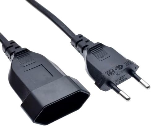 Tekit الأوروبي الاتحاد الأوروبي 2 الشق كابل سلك الطاقة VDE ذكر إلى أنثى كابل تمديد الطاقة كابل M / F للكمبيوتر الكمبيوتر PDU UPS (3M) in Kuwait