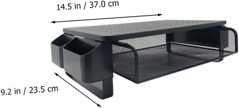 ARTIBETTER Monitor Stand Riser Iron Multifunctional Storage Rack Laptop Stand Desk Riser White in Saudi Arabia