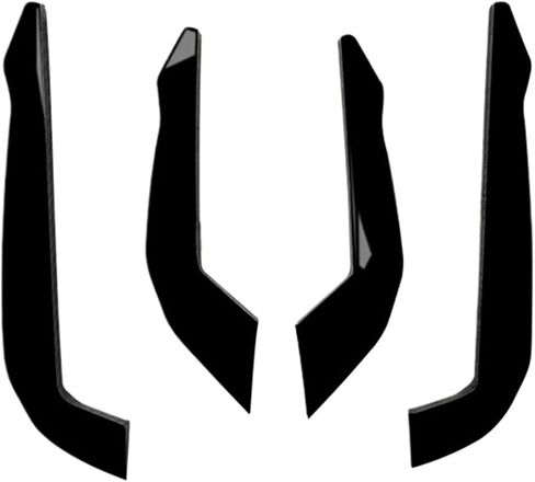 متوافق مع Ford Focus MK4 2019-2021 St Line Front Profleer Soverev Soffileer Side Side Side Side Blade Trim Fender Body Kits (Piano Black) in Kuwait