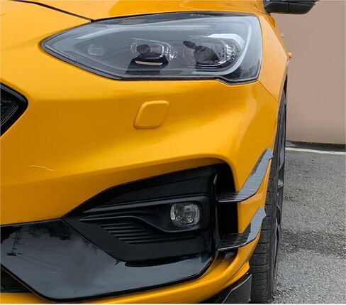 متوافق مع Ford Focus MK4 2019-2021 St Line Front Profleer Soverev Soffileer Side Side Side Side Blade Trim Fender Body Kits (Piano Black) in Kuwait