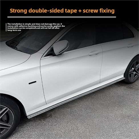 ينطبق على طراز E-Class W213 2016-2023 المحور القياسي AMG Side Side Skirt Spoiler المحيط بالملحقات (حبة ألياف الكربون) in Kuwait
