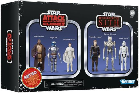 Star Wars The Retro Collection - Attack of the Clones Revenge of the Sith Collectible Figure Multipack in Saudi Arabia