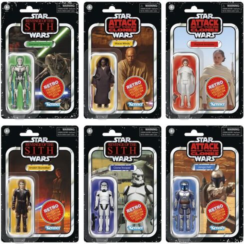 Star Wars The Retro Collection - Attack of the Clones Revenge of the Sith Collectible Figure Multipack in Saudi Arabia