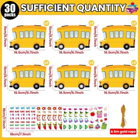 30PCS School Bus DIY KIT TRIM in Saudi Arabia