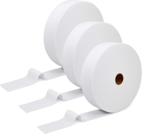 PTWOLA 3 ROLLS ROLL ROLL Strips 2 1/4 بوصة المجموع 150 ياردة بوليستر مزيج أنبوب الأنبوب مرنة أداة صانع لحاف مرنة لرمي سجاد مضفر مشاريع الخياطة التنجيد in Saudi Arabia