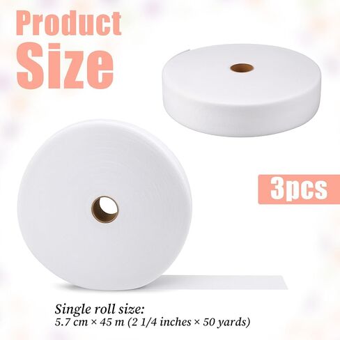 PTWOLA 3 ROLLS ROLL ROLL Strips 2 1/4 بوصة المجموع 150 ياردة بوليستر مزيج أنبوب الأنبوب مرنة أداة صانع لحاف مرنة لرمي سجاد مضفر مشاريع الخياطة التنجيد in Saudi Arabia
