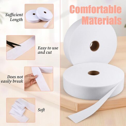PTWOLA 3 ROLLS ROLL ROLL Strips 2 1/4 بوصة المجموع 150 ياردة بوليستر مزيج أنبوب الأنبوب مرنة أداة صانع لحاف مرنة لرمي سجاد مضفر مشاريع الخياطة التنجيد in Saudi Arabia