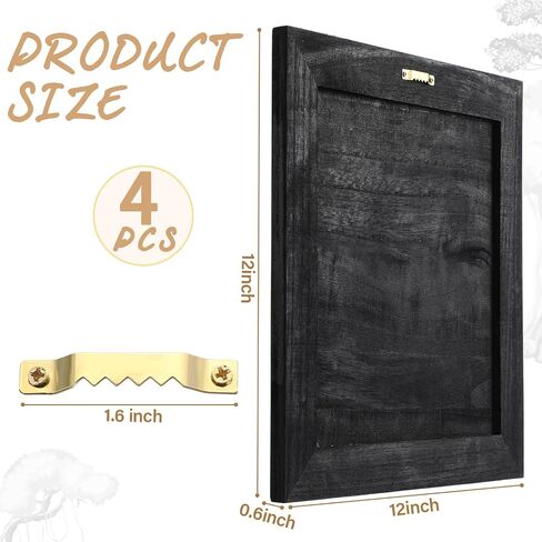 Doublefill 4 PCs مغسول علامات خشبية فارغة ، 12 × 12 × 0.6 بوصة علامات فارغة للحرف اليدوية ، قماش خشبي ريفي ، لوحة خشبية ، ألواح خشبية لصياغة مشاريع الجدار DIY صنع الهدايا (أبيض) in Saudi Arabia