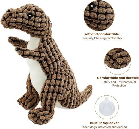 لعبة Bzonsmart Dog Toys ، لعبة الكلب الفخمة الصاخبة للجرو الكلاب الصغيرة المتوسطة ، ولعب جرو ناعم لطيف لتنظيف الأسنان والملل in Kuwait