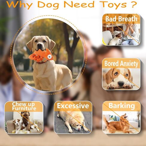 لعبة Bzonsmart Dog Toys ، لعبة الكلب الفخمة الصاخبة للجرو الكلاب الصغيرة المتوسطة ، ولعب جرو ناعم لطيف لتنظيف الأسنان والملل in Saudi Arabia