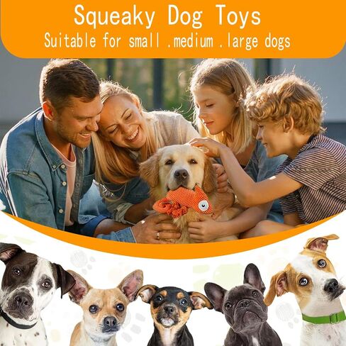 لعبة Bzonsmart Dog Toys ، لعبة الكلب الفخمة الصاخبة للجرو الكلاب الصغيرة المتوسطة ، ولعب جرو ناعم لطيف لتنظيف الأسنان والملل in Saudi Arabia