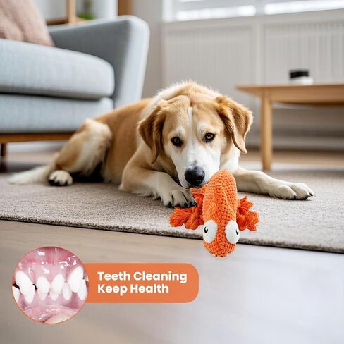 لعبة Bzonsmart Dog Toys ، لعبة الكلب الفخمة الصاخبة للجرو الكلاب الصغيرة المتوسطة ، ولعب جرو ناعم لطيف لتنظيف الأسنان والملل in Saudi Arabia
