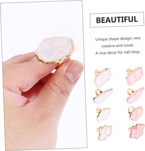 8pcs لوحة فنية الأظافر خلط صينية مجموعة راتنجات DIY أداة عرض مانيكير لمحلات الأظافر لوحات تجميلية متعددة الاستخدامات للاستخدام المهني in Kuwait