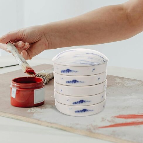 Uonlytech Watercolor Painting Palette Tray Ceramic Art Trays for Paint Mixing Palette Stackable in Saudi Arabia