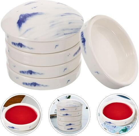 Uonlytech Watercolor Painting Palette Tray Ceramic Art Trays for Paint Mixing Palette Stackable in Saudi Arabia