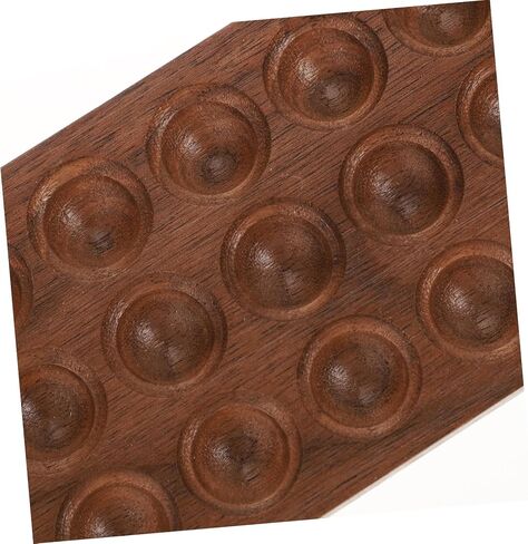 Housoutil Mini Handmade Black Walnut Watercolor Palette Box Compartments Portable Pigment Mixing Case for Boys and Girls Art Painting in Saudi Arabia