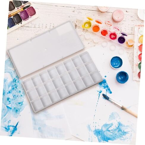 3Pcs Compartment Watercolor Pigment Box Empty Color Mixing Tray for Artists DIY Crafts Oil Painting Easy to Clean and Lightweight Design in Saudi Arabia