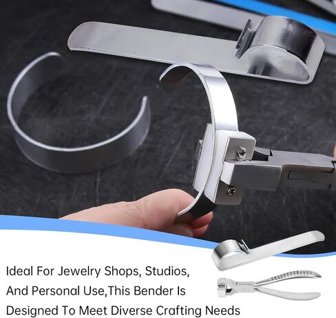 1 Set Metal Bracelet Making Kit, Metal Ring Jewelry Wire Bracelet Bending Tool, Bracelet Helper Jewelry Repair Kit Tools for Smooth Curves and Creative Designs in Saudi Arabia
